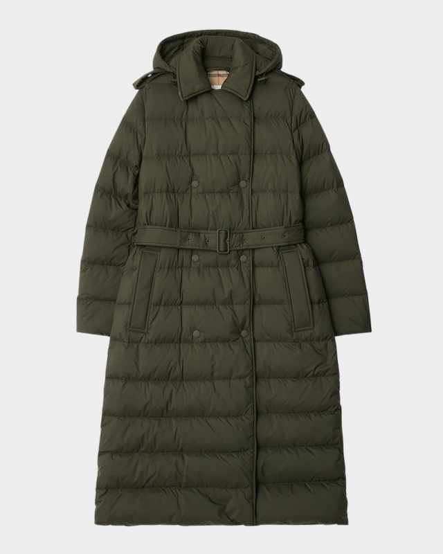 Kent Belted Padded Trench Coat